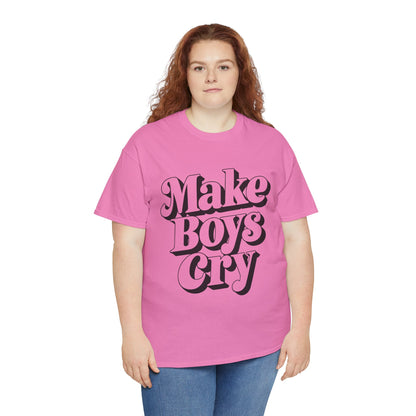 Funny Make Boys Cry Unisex Tee - Aesthetic Oversized Shirt