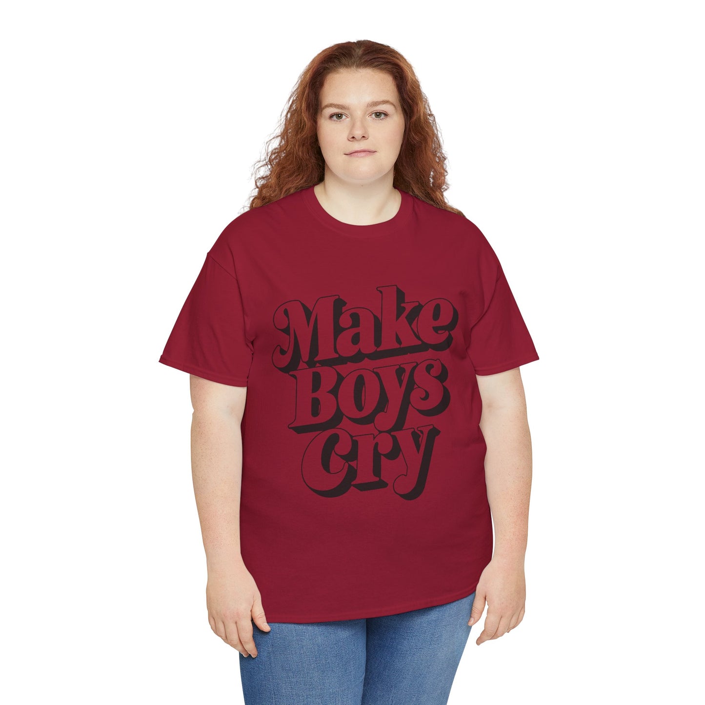 Funny Make Boys Cry Unisex Tee - Aesthetic Oversized Shirt