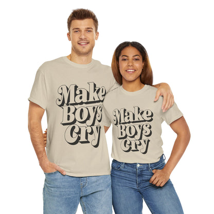 Funny Make Boys Cry Unisex Tee - Aesthetic Oversized Shirt