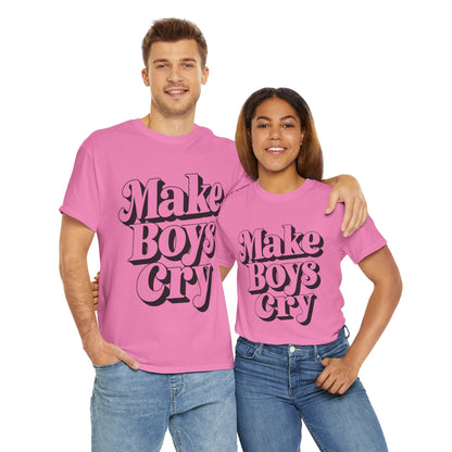 Funny Make Boys Cry Unisex Tee - Aesthetic Oversized Shirt