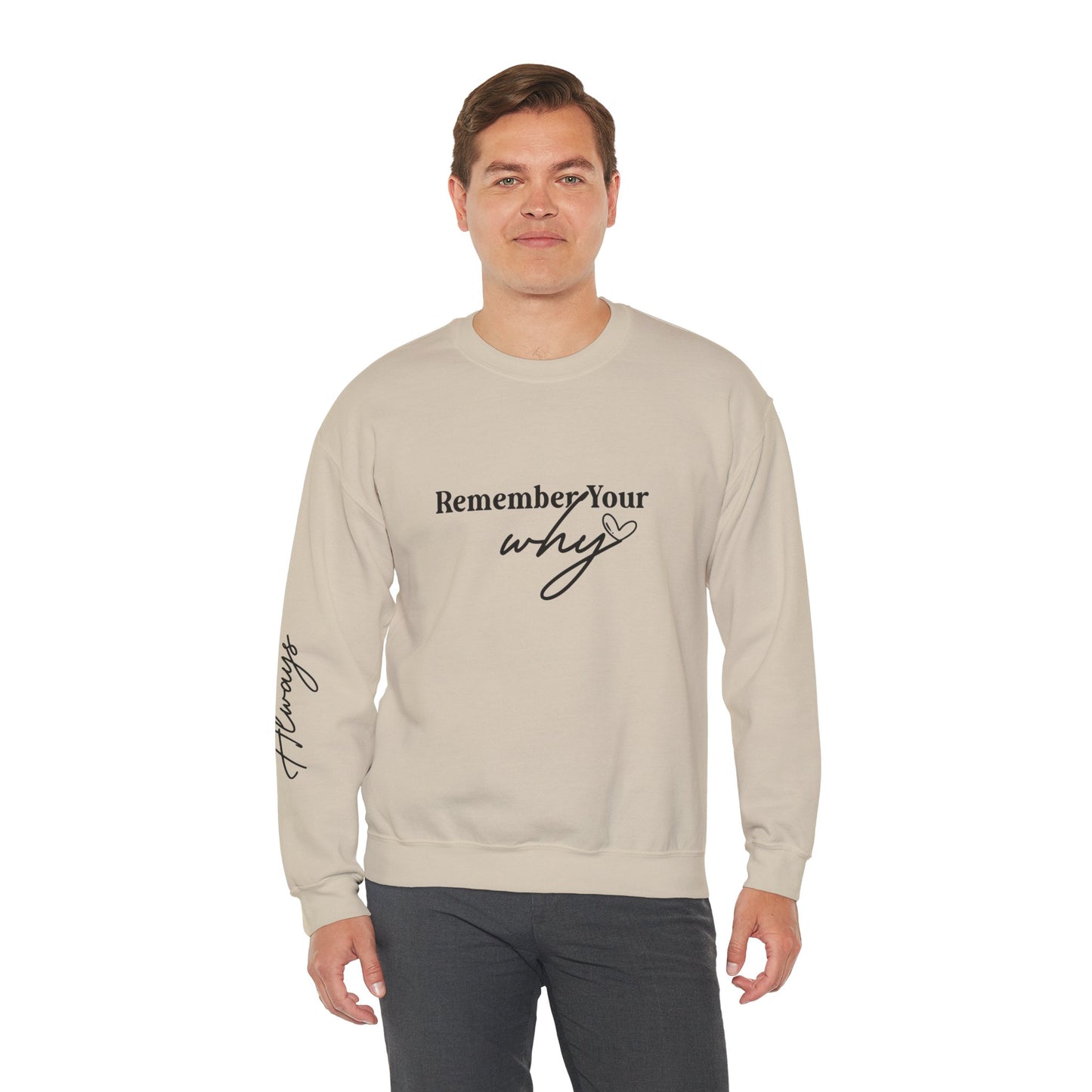 Motivational Unisex Heavy Blend™ Crewneck Sweatshirt - Remember Your Why