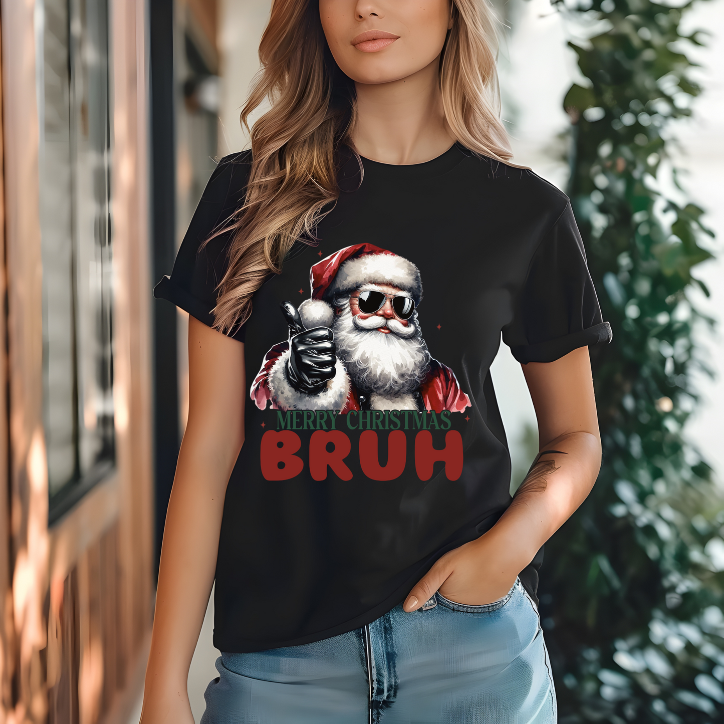 Merry Christmas bruh-Unisex Jersey Short Sleeve Tee