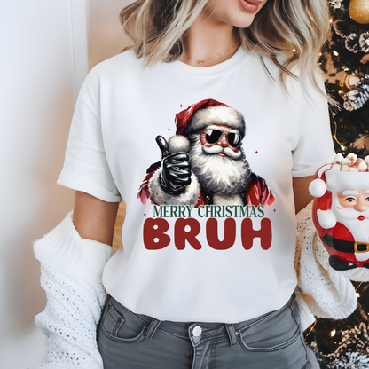 Merry Christmas bruh-Unisex Jersey Short Sleeve Tee