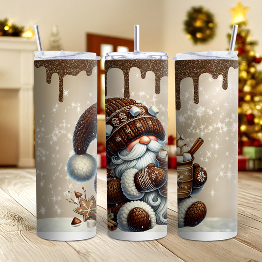 Snow Man-Skinny Tumbler Christmas Tree Cakes