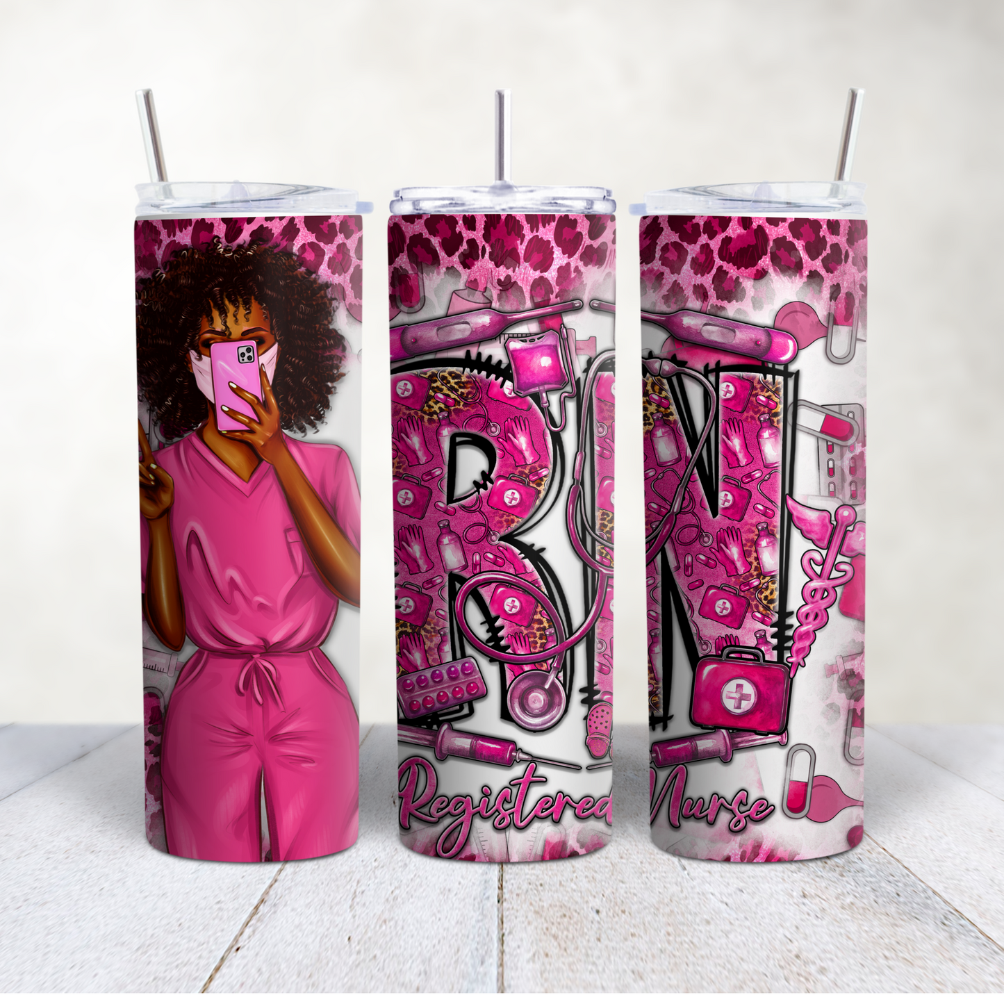 RN Black vibrant Tumbler