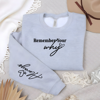 Motivational Unisex Heavy Blend™ Crewneck Sweatshirt - Remember Your Why