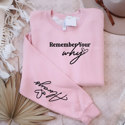 Motivational Unisex Heavy Blend™ Crewneck Sweatshirt - Remember Your Why