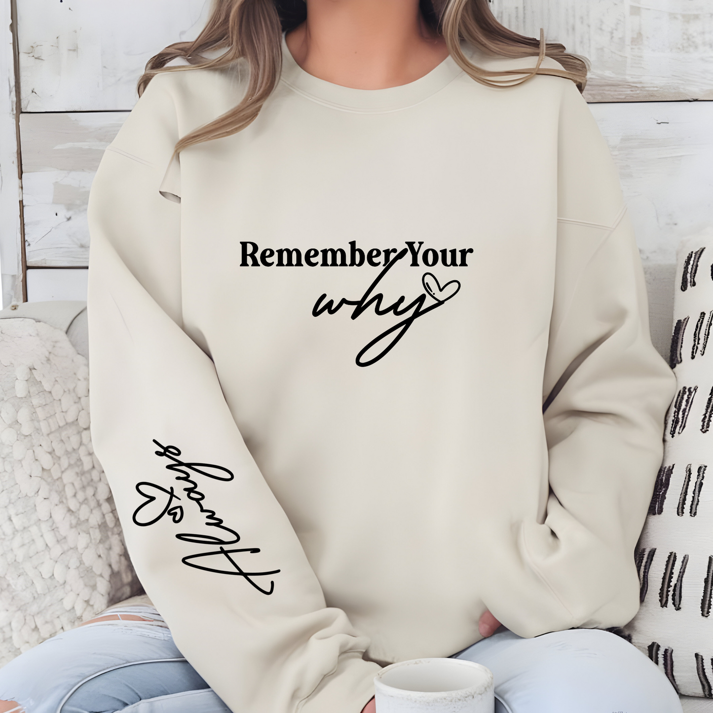 Motivational Unisex Heavy Blend™ Crewneck Sweatshirt - Remember Your Why