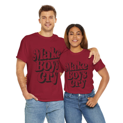 Funny Make Boys Cry Unisex Tee - Aesthetic Oversized Shirt