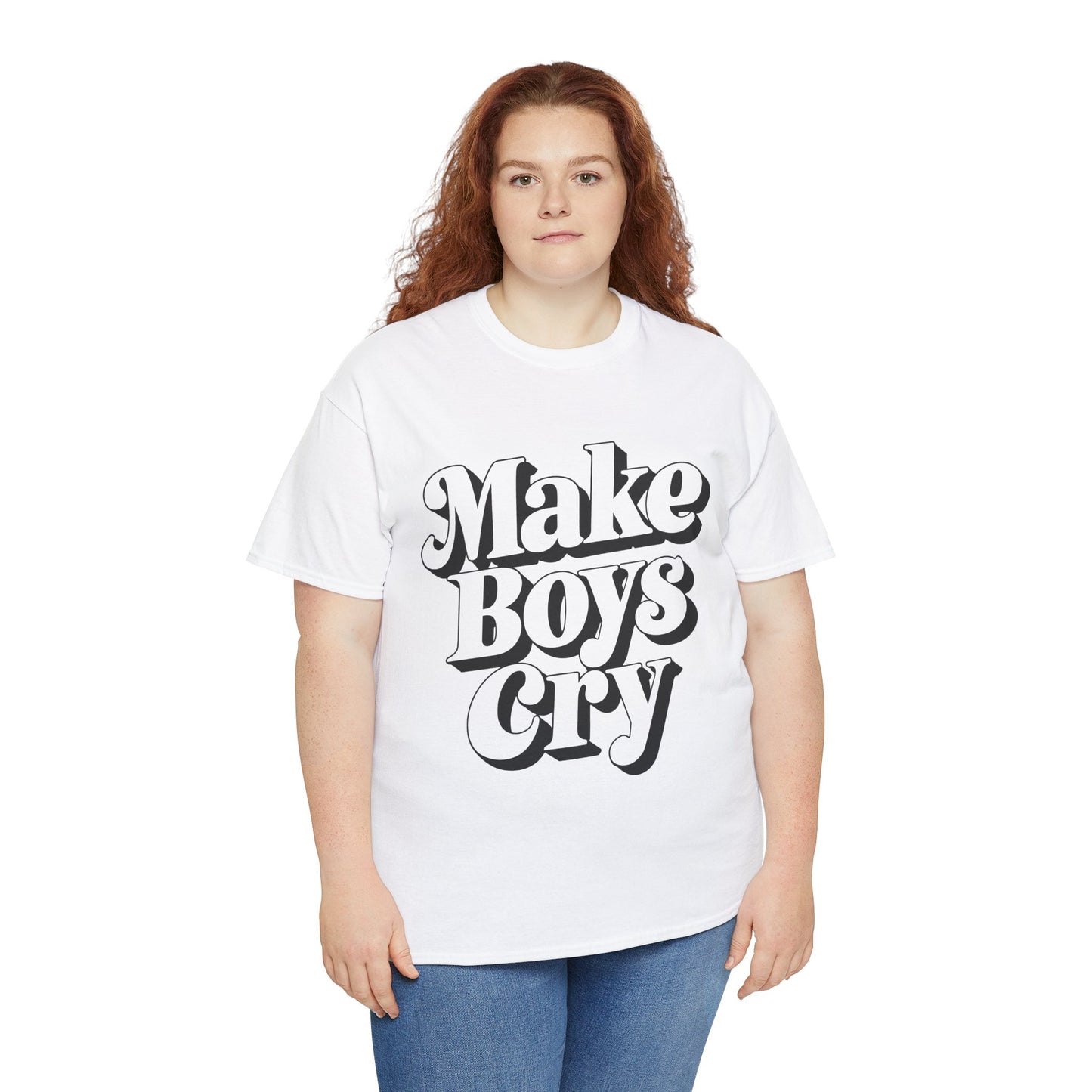 Funny Make Boys Cry Unisex Tee - Aesthetic Oversized Shirt